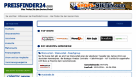 What Preisfinder24.com website looked like in 2016 (8 years ago)