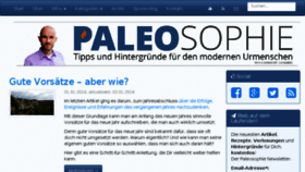What Paleosophie.de website looked like in 2016 (8 years ago)