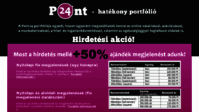 What Pont24.hu website looked like in 2011 (12 years ago)