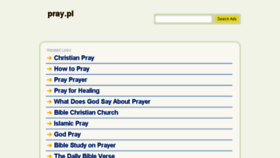 What Pray.pl website looked like in 2016 (8 years ago)