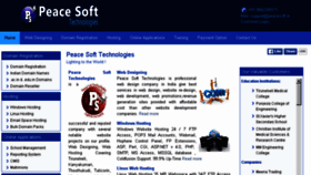 What Peacesoft.in website looked like in 2016 (8 years ago)