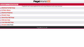 What Pagalworld.net website looked like in 2016 (8 years ago)