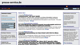 What Presse-service.de website looked like in 2016 (8 years ago)