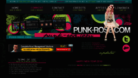 What Punk-rose.com website looked like in 2016 (8 years ago)