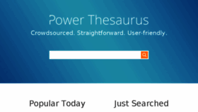 What Powerthesaurus.org website looked like in 2016 (8 years ago)