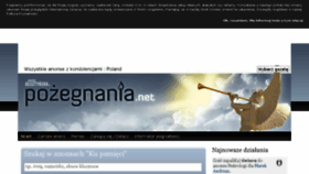 What Pozegnania.net website looked like in 2016 (8 years ago)