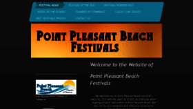 What Pointpleasantbeachfestivals.com website looked like in 2016 (8 years ago)