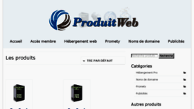 What Produitweb.com website looked like in 2016 (8 years ago)