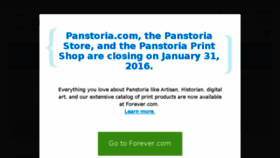 What Panstoriaprintshop.com website looked like in 2016 (8 years ago)