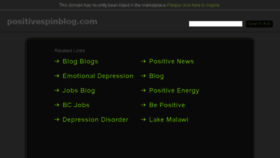 What Positivespinblog.com website looked like in 2016 (8 years ago)
