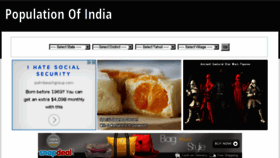 What Populationofindia.co.in website looked like in 2016 (8 years ago)
