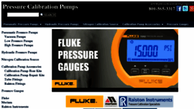 What Pressurecalibrationpumps.com website looked like in 2016 (8 years ago)