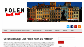 What Polen-news.de website looked like in 2016 (8 years ago)