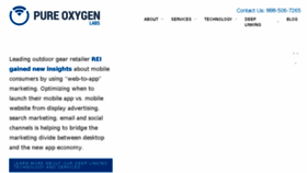 What Pureoxygenmobile.com website looked like in 2016 (8 years ago)