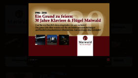What Piano-maiwald.de website looked like in 2016 (9 years ago)