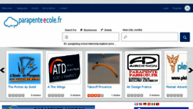 What Parapenteecole.fr website looked like in 2016 (8 years ago)