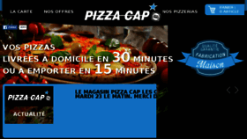 What Pizzacap.fr website looked like in 2016 (8 years ago)