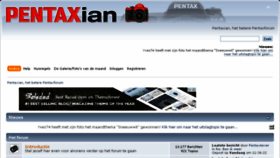 What Pentaxian.nl website looked like in 2016 (8 years ago)