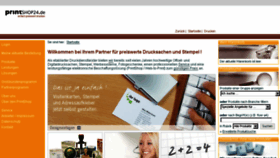 What Printshop24.de website looked like in 2016 (8 years ago)