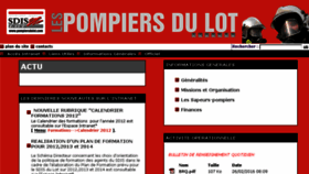 What Pompiersdulot.com website looked like in 2016 (9 years ago)