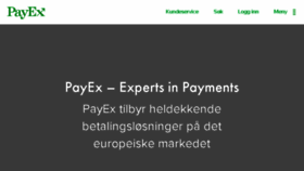 What Payex.no website looked like in 2016 (8 years ago)