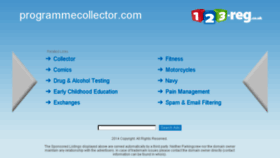 What Programmecollector.com website looked like in 2016 (8 years ago)