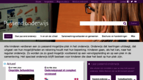 What Passendonderwijs.nl website looked like in 2016 (8 years ago)