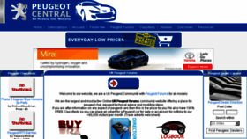 What Peugeotcentral.co.uk website looked like in 2016 (8 years ago)