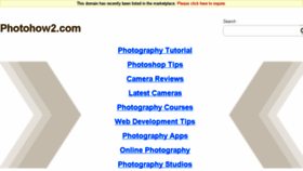 What Photohow2.com website looked like in 2016 (8 years ago)