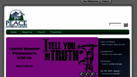 What Peacethroughjesus.com website looked like in 2016 (8 years ago)