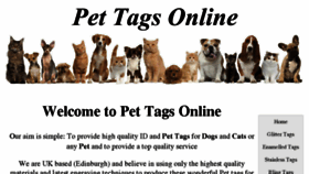 What Pets-tags.co.uk website looked like in 2016 (8 years ago)