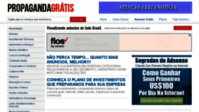 What Propagandagratis.com.br website looked like in 2016 (8 years ago)