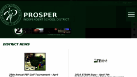 What Prosper-isd.net website looked like in 2016 (8 years ago)