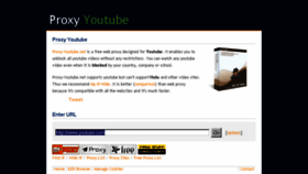 What Proxy-youtube.net website looked like in 2016 (8 years ago)