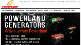 What Powerlandonline.com website looked like in 2016 (8 years ago)