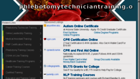 What Phlebotomytechniciantraining.org website looked like in 2016 (8 years ago)