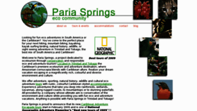 What Pariasprings.com website looked like in 2016 (8 years ago)