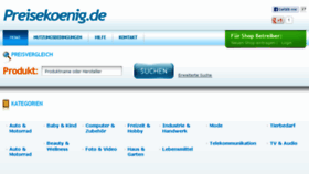 What Preisekoenig.de website looked like in 2016 (8 years ago)