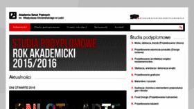 What Podyplomowe.asp.lodz.pl website looked like in 2016 (8 years ago)