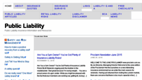 What Publicliability.net.au website looked like in 2016 (8 years ago)