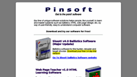 What Pinsoft.com.au website looked like in 2016 (8 years ago)