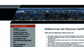 What Passivergeldfluss.de website looked like in 2016 (8 years ago)