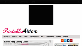 What Printables4mom.com website looked like in 2016 (8 years ago)