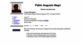 What Pablonegri.free.fr website looked like in 2016 (8 years ago)