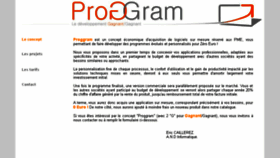 What Proggram.com website looked like in 2016 (8 years ago)