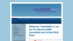 What Purehealthclinic.co.uk website looked like in 2016 (8 years ago)