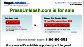 What Pressunleash.com website looked like in 2016 (8 years ago)