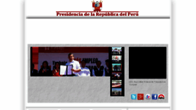 What Presidencia.gob.pe website looked like in 2016 (8 years ago)