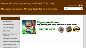 What Pepesplants.com website looked like in 2016 (8 years ago)