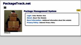What Packagetrack.net website looked like in 2016 (8 years ago)